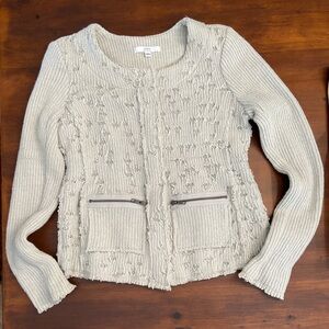 DREW Woven Cotton Boho Cardigan Sweater Jacket